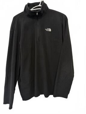 The North Face Men's Black Fleece Pullover Half-Zip Jacket Large